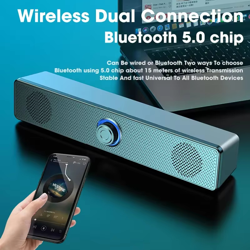 Speaker Wire - Проводная и беспроводная Bluetooth-саундбар-колонка с питанием