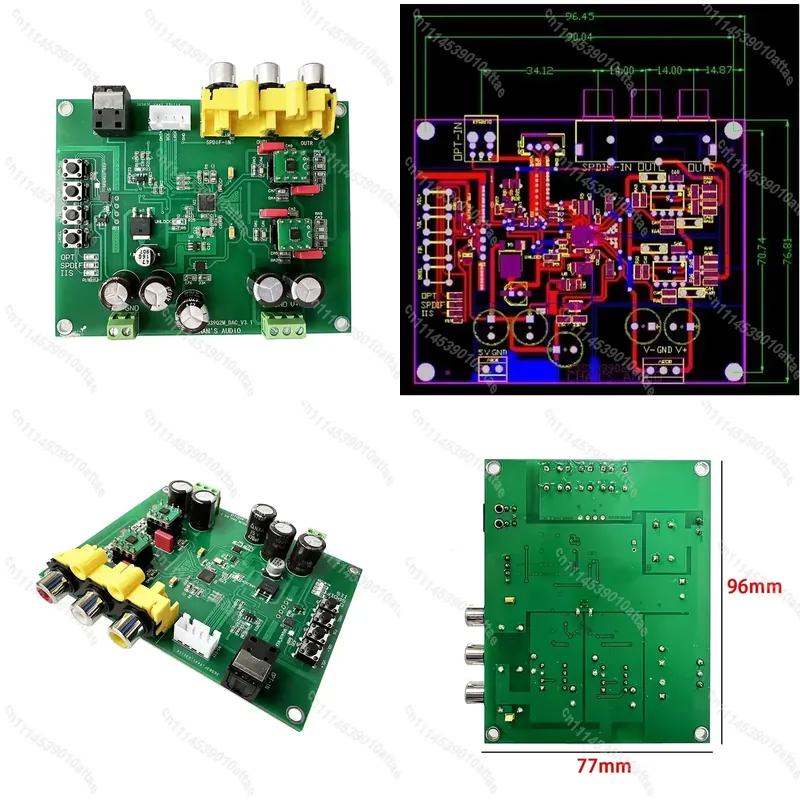 Volume Control Board - Плата декодера ЦАП ESS9039Q2M DSD1024 PCM768KHz