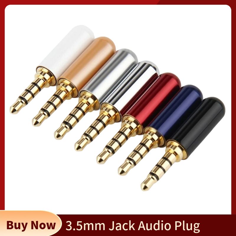 Audio Jumper Wire - Аудиоразъем 3,5 мм, 4-контактный, для наушников,