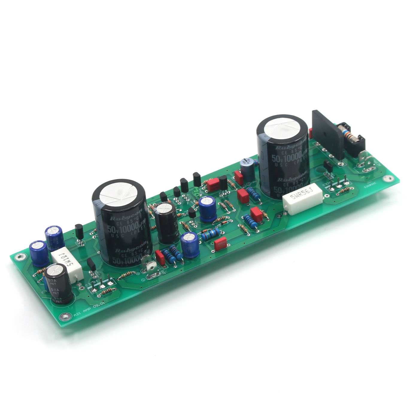 Audio Amplifier Board - Собранная односторонняя плата усилителя мощности звука