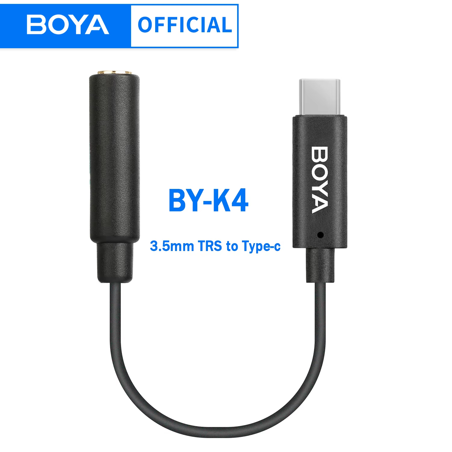 Trs Cable - BOYA BY-K4 3,5 мм TRS (гнездо)