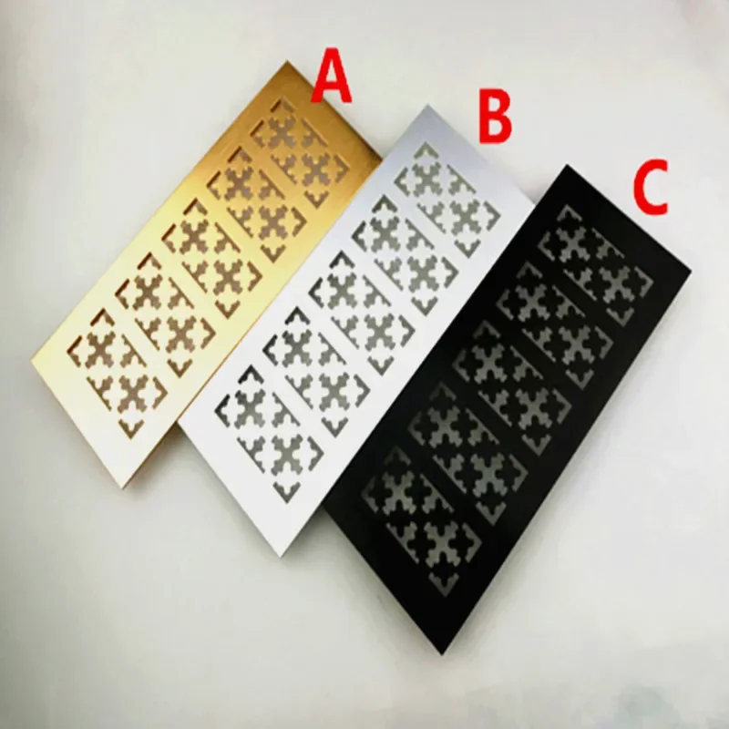 Ventilation Grille Aluminum - Вентиляционная решетка 8 см, широкая анодированная