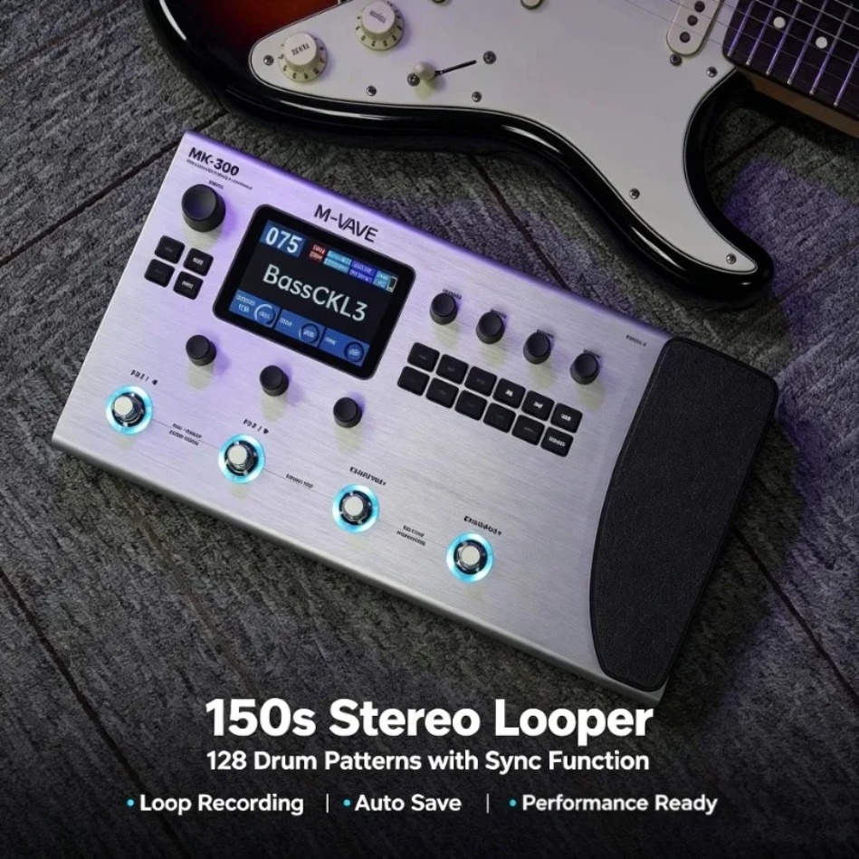 Audio Interface - M-VAVE MK-300 Беспроводной процессор-моделировщик гитарных усилителей,