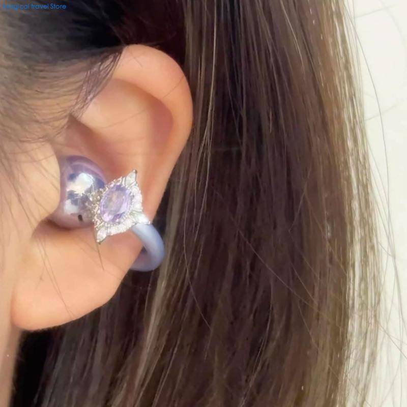 Diy Headphone - N2UB мерцающий кристалл, украшенный клипсой для