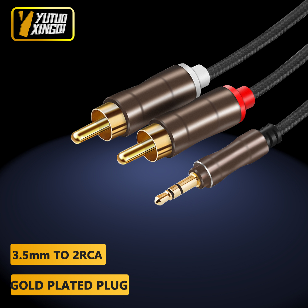 Audio Cable Rca - Аудиокабель с двойным лотосом 3,5 мм