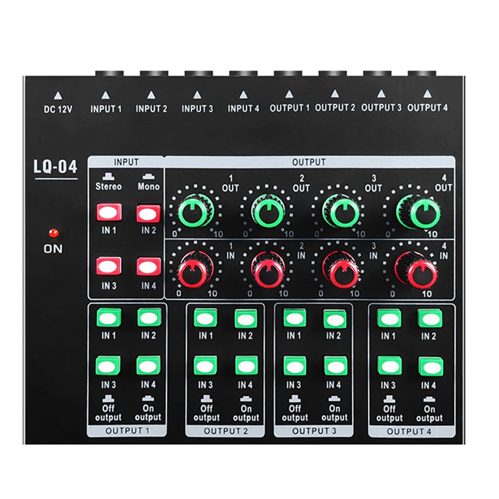 (MEOF) -LQ04 4-канальный микше – обзор и цена Audio Interface