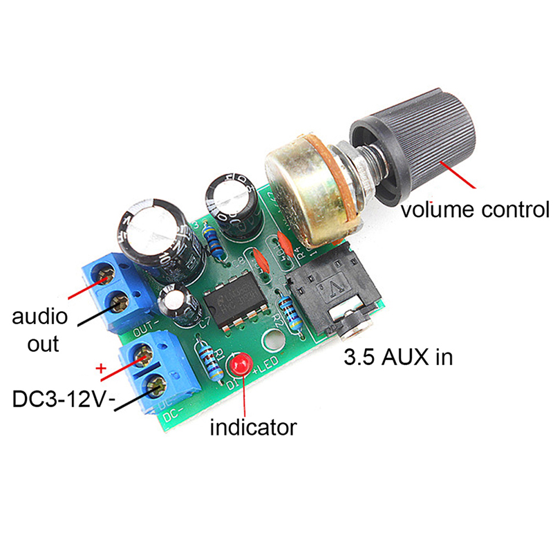 【C】Плата аудиоусилителя LM386  – обзор и цена Volume Control Board